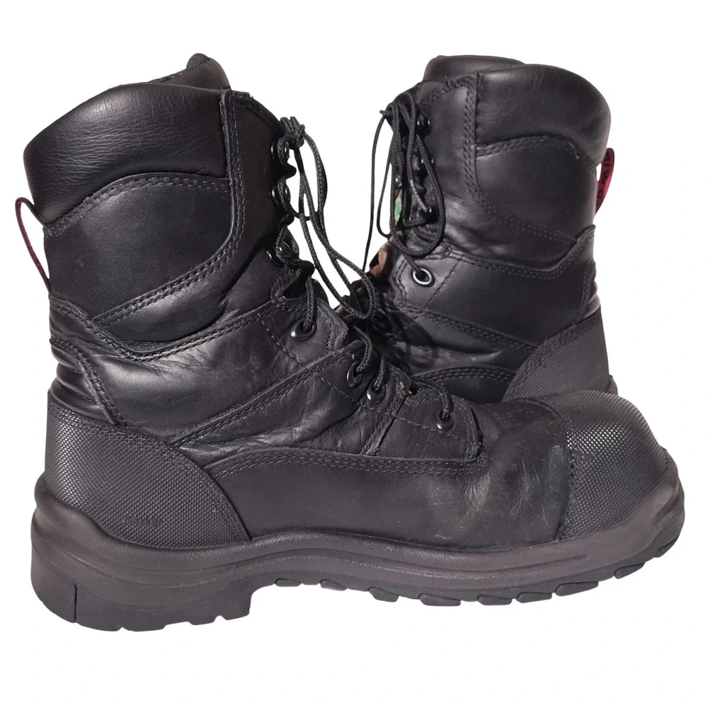Red Wing Black Leather King Toe Work Boots Vibram Sole Sz 10.5-11? - Imperfect